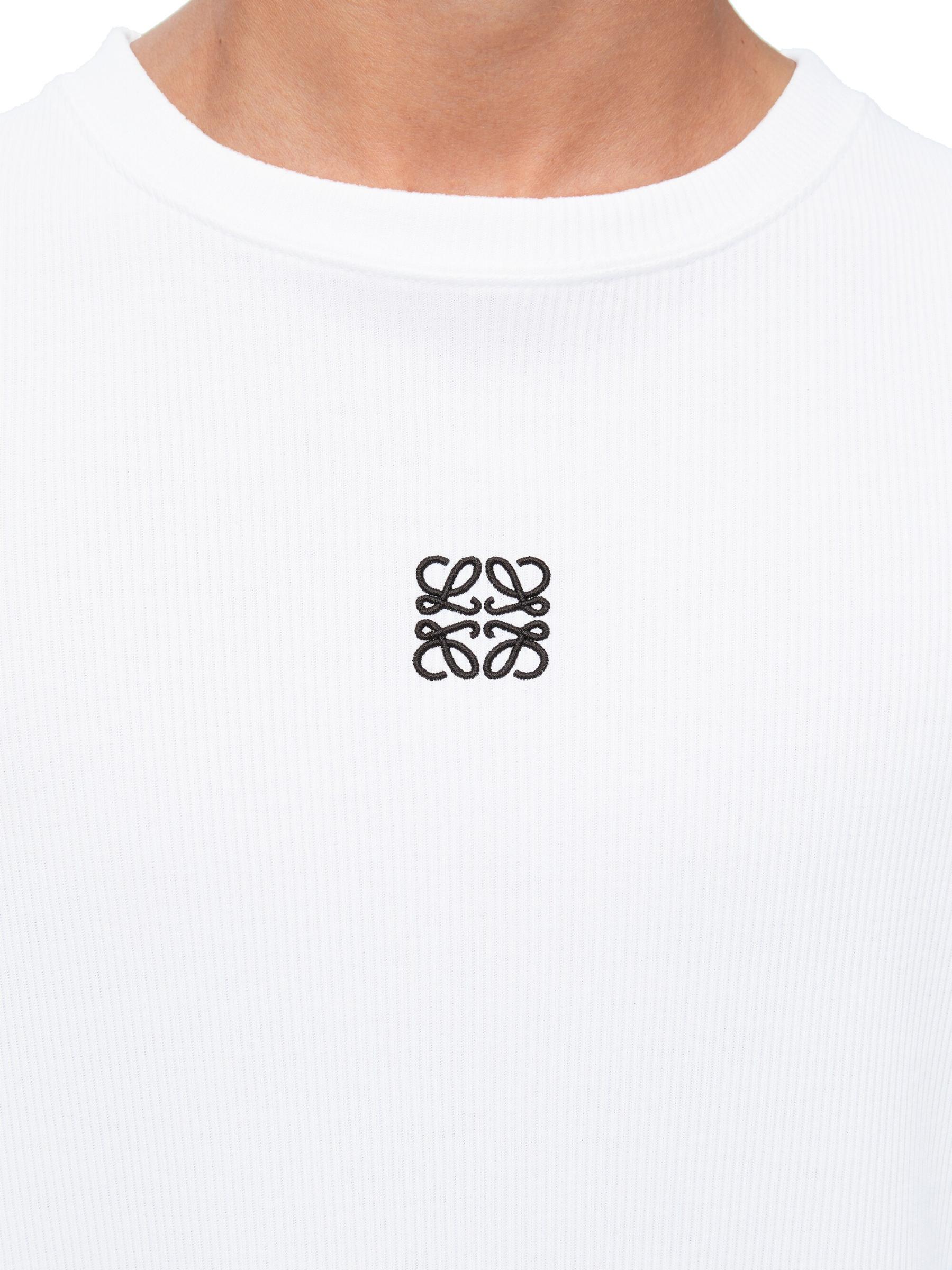 トップス LOEWE 19SS EL LEON Print Shirt 39 White Denim shirt with logo from loewe - Кожаная дизайнерская