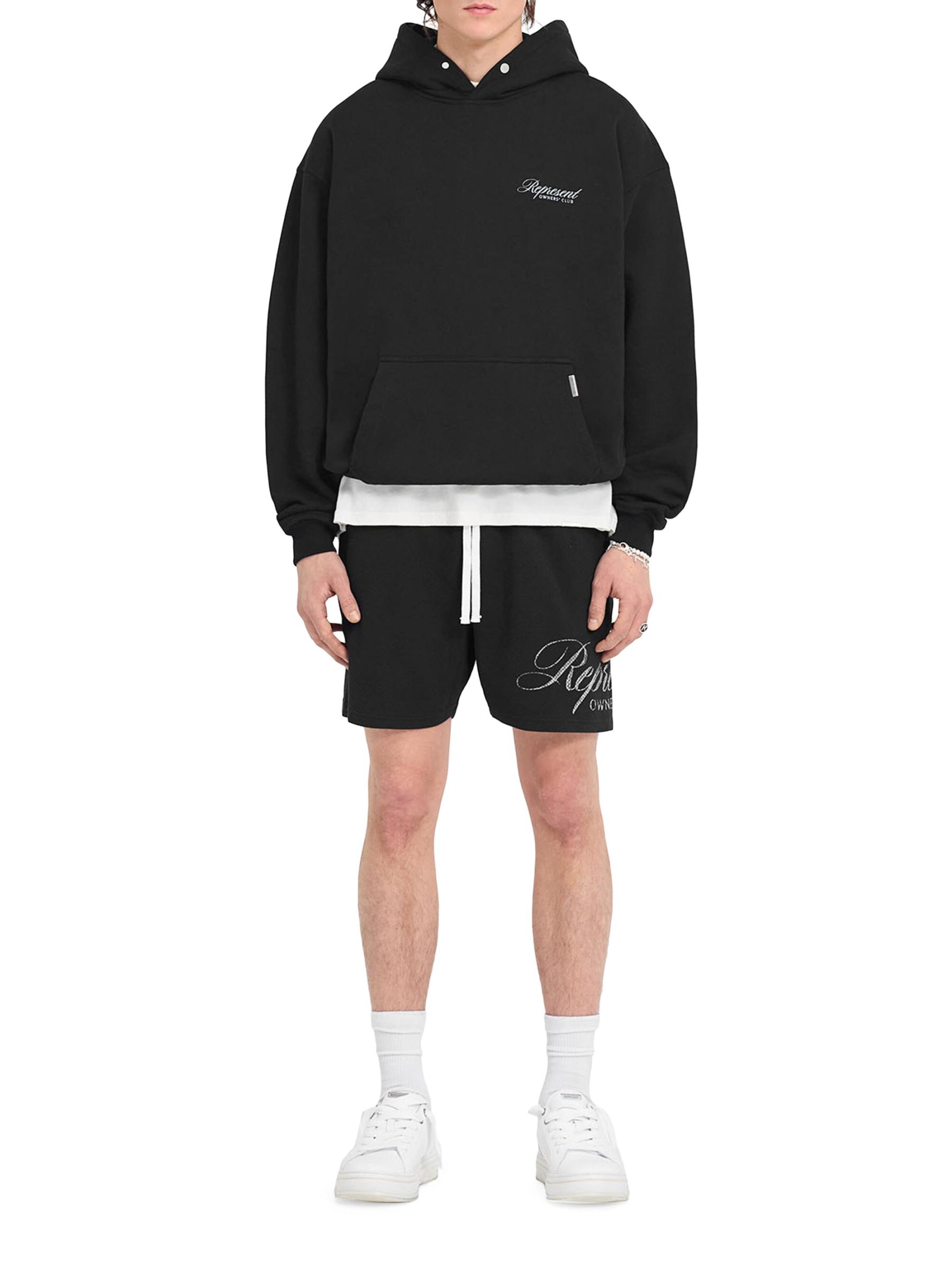 Represent オーナーズクラブスクリプトフーディー Represent Owners Club Script Hoodie | Black | REPRESENT