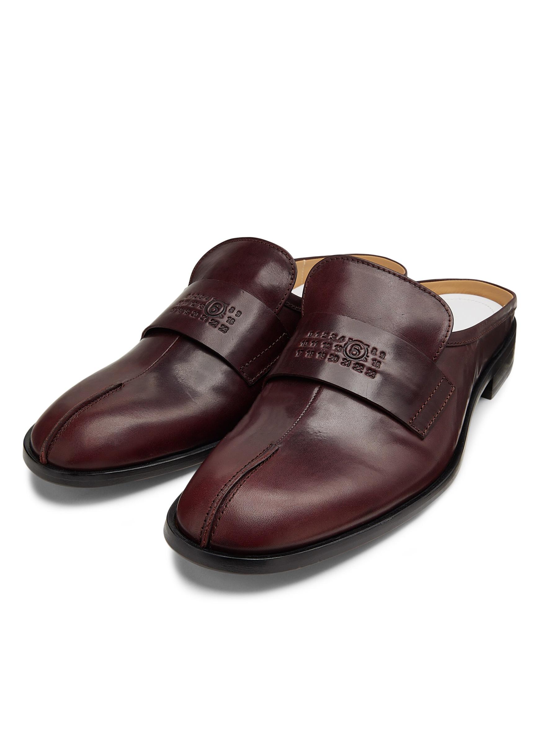 【MAISON MARGIELA】 レザーパンプス ミュール Shop MM6 Maison Margiela - Leather Slip-On Mules | Saks