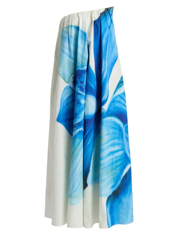 Olea Hyperbloom Tent Strapless Maxi Dress