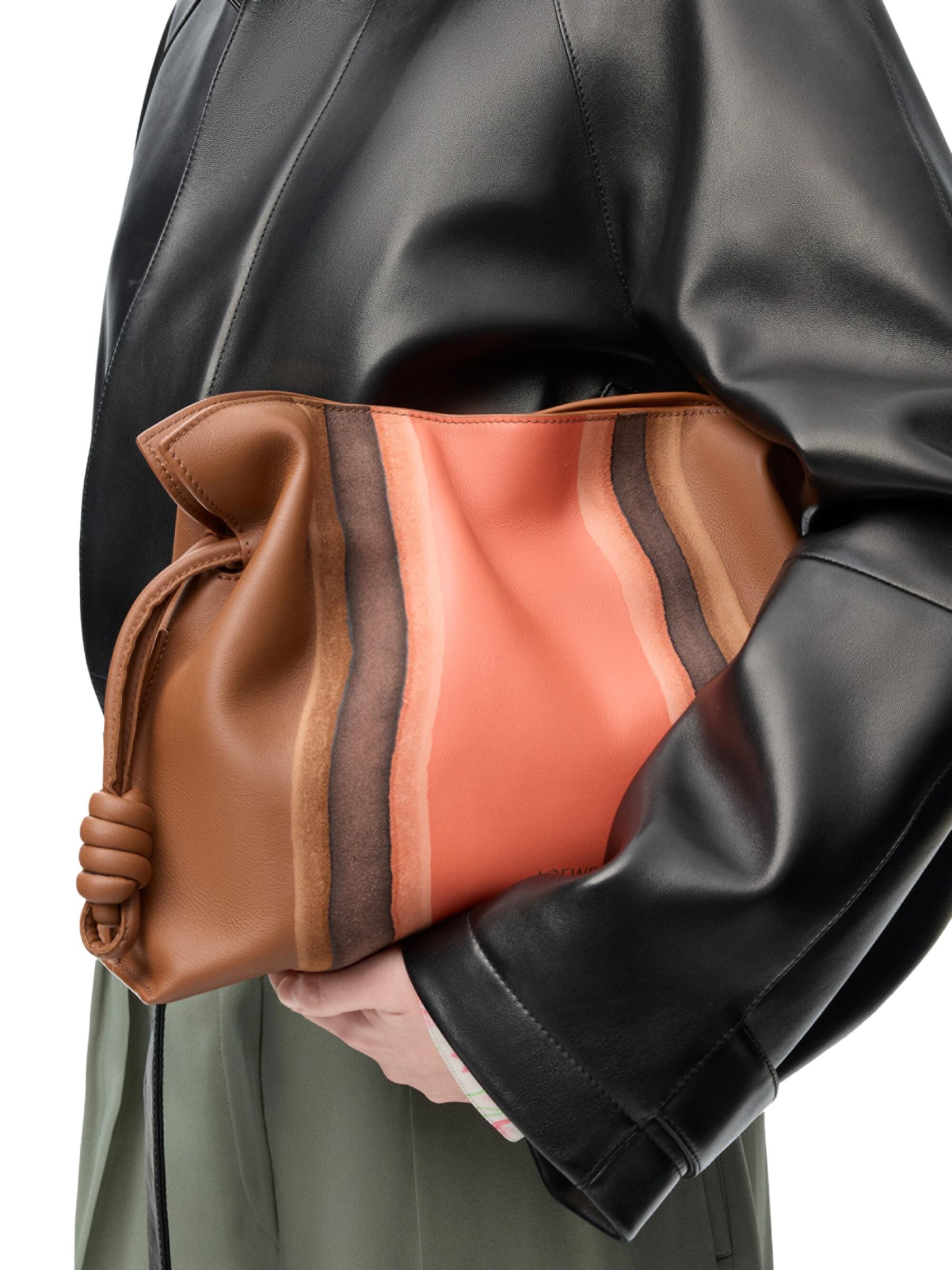 【Loewe】フラメンコレザークラッチ Loewe - フラメンコ・ランドスケープ・レザー・クラッチバッグ