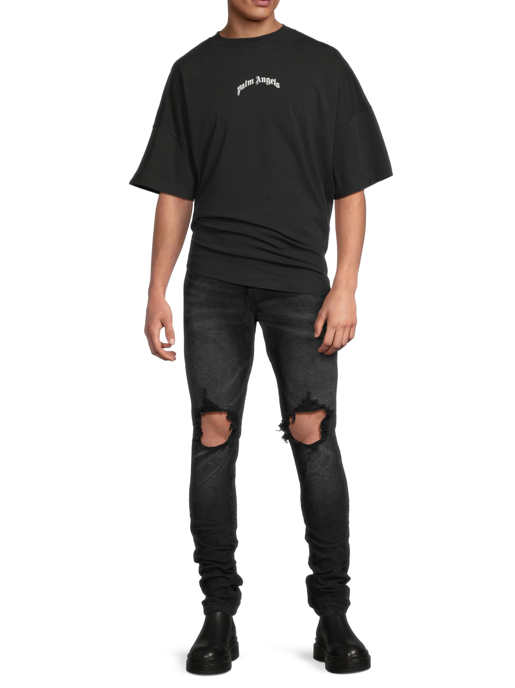Shop Palm Angels - Back-Curved Logo T-Shirt | Saks Fifth