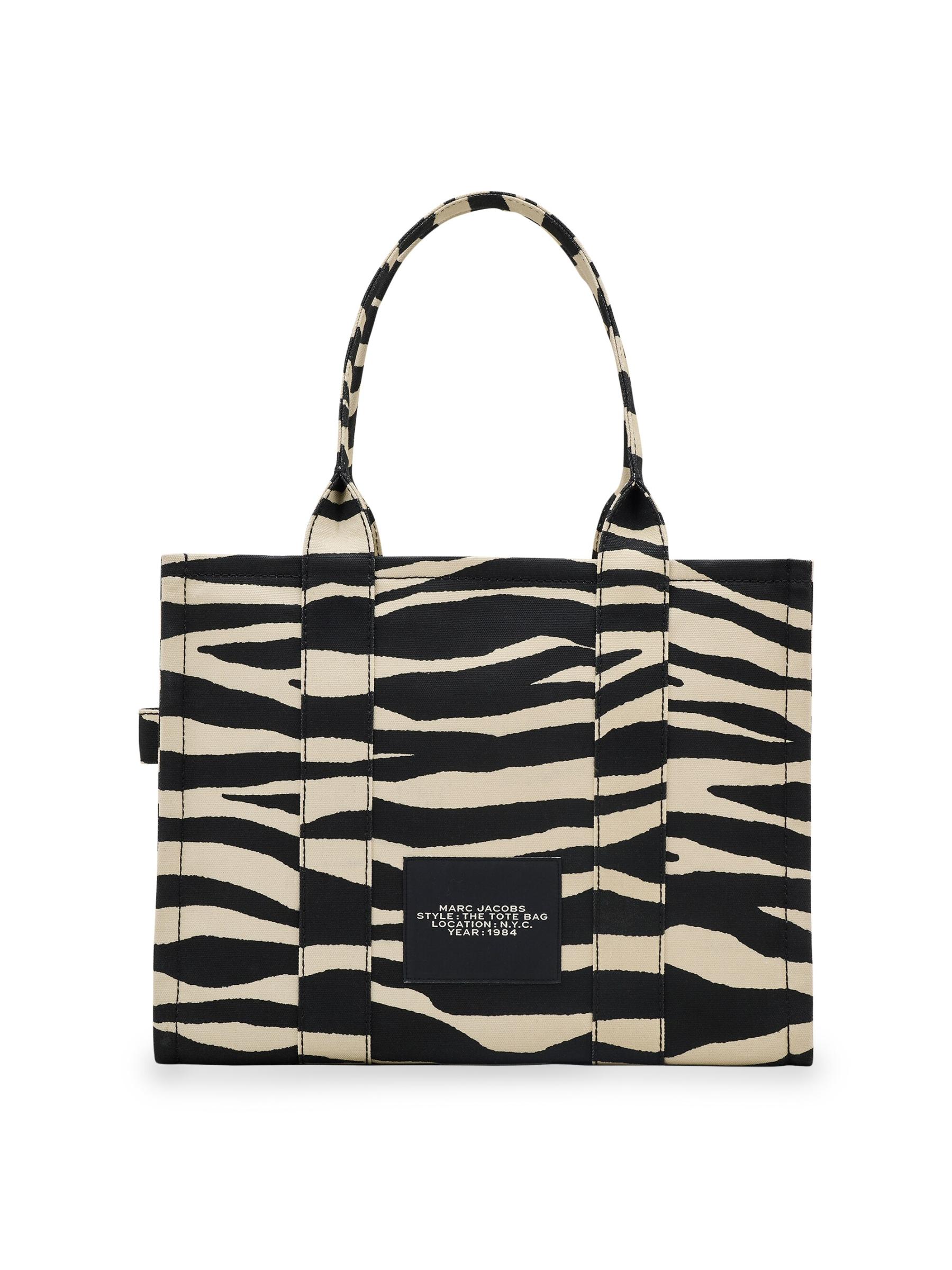 VIP価格 マーク ジェイコブス ゼブラ ラージトートバッグ Marc Jacobs - ゼブラ柄キャンバスラージトートバッグ を