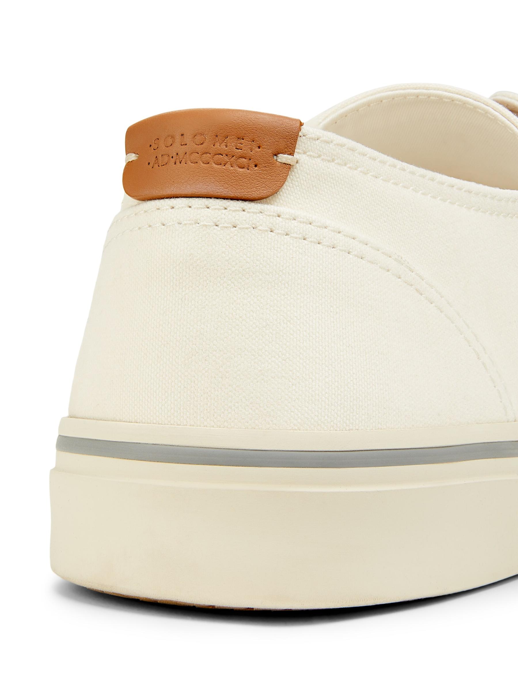 Shop Brunello Cucinelli - Canvas & Leather Low-Top Sneakers