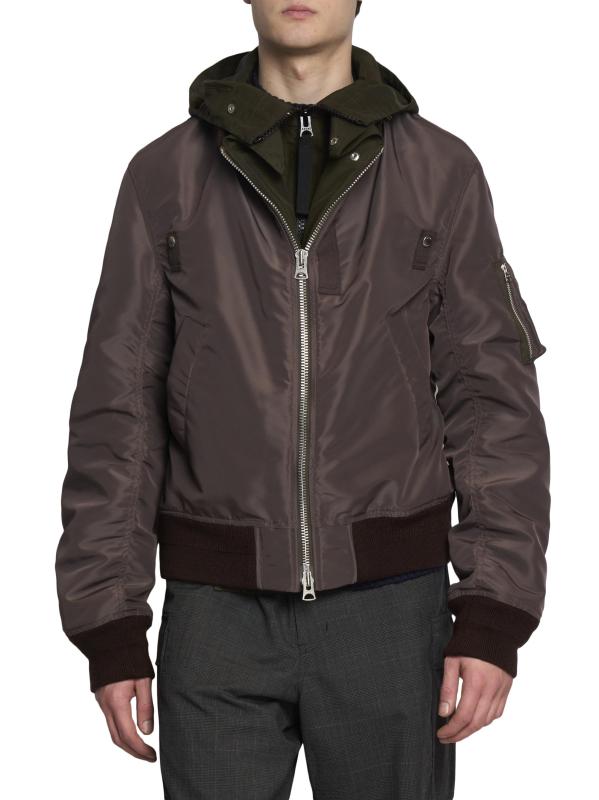 sacai サイズ1 ダブルジップ ジャンパー Sacai - ダブル・ジップ・ツイル・ジャケット をオンライン購入 | Saks