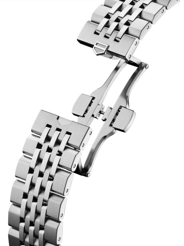 #5: ساعة كاريرا كرونوغراف من الفولاذ المقاوم للصدأ/39 مم - فولاذ مقاوم للصدأ