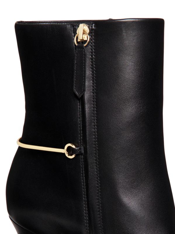 #5: جوارب ستيليتو من الجلد مقاس 85 ملم - أسود