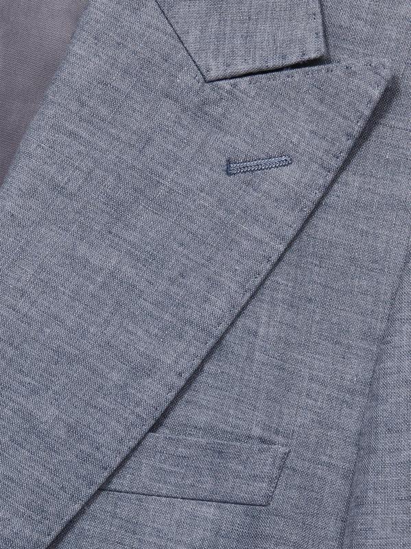 #4: سترة وارنر من الكتان أحادية الصدر - سلاح الجو الأزرق