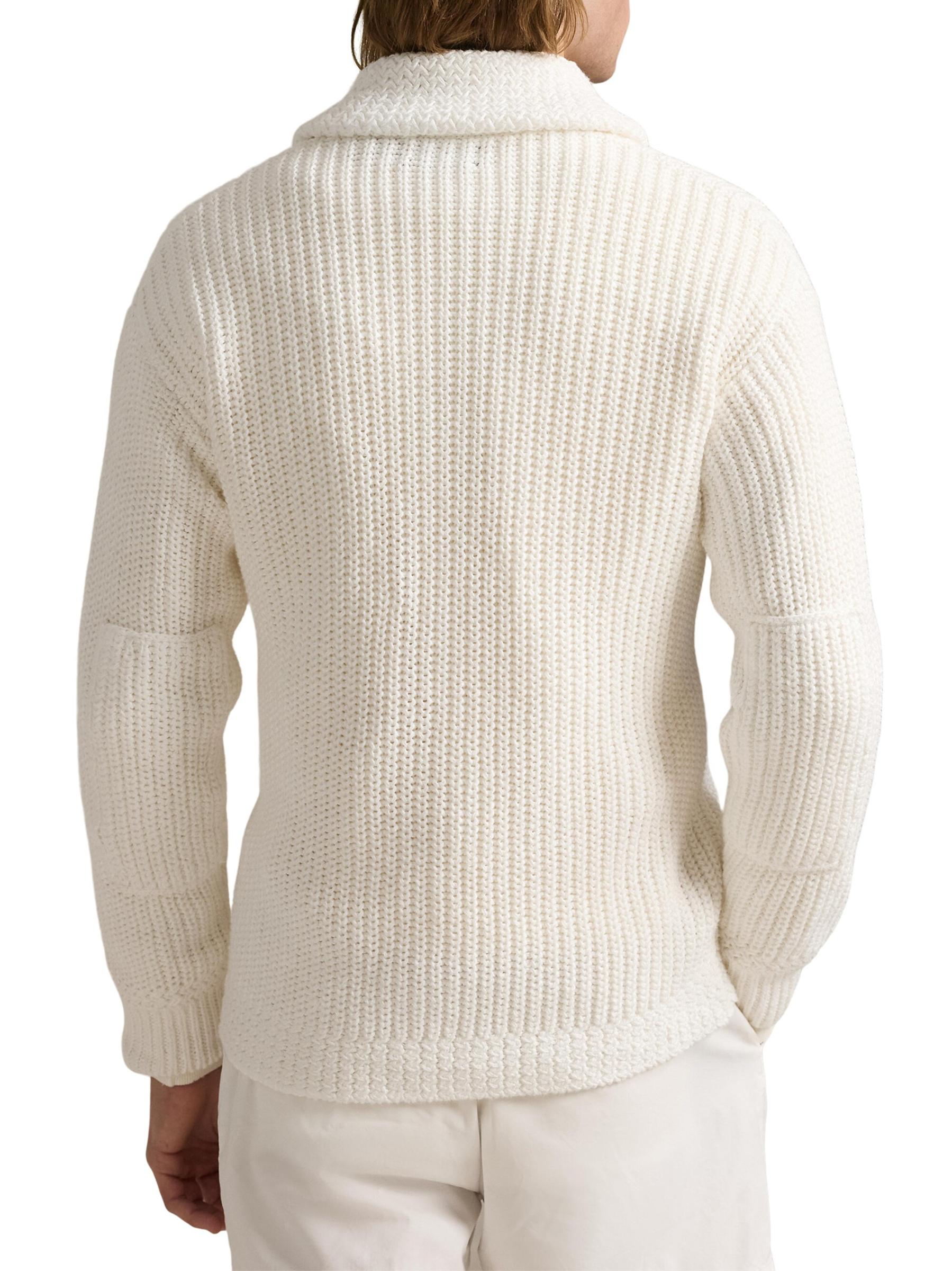 Shop Polo Ralph Lauren - Linen-Cotton Shawl-Collar Cardigan