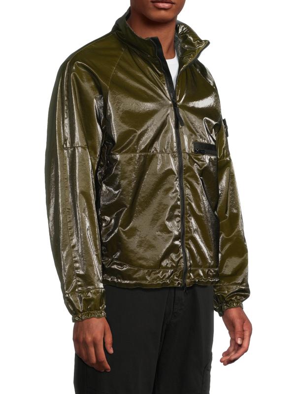 #3: جاكيت نايلون قابل للتمدد - أخضر عسكري