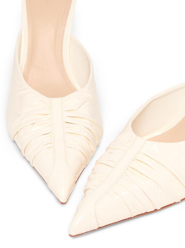 #4: بغال من الجلد اللامع مقاس 85 مم - عاجيي