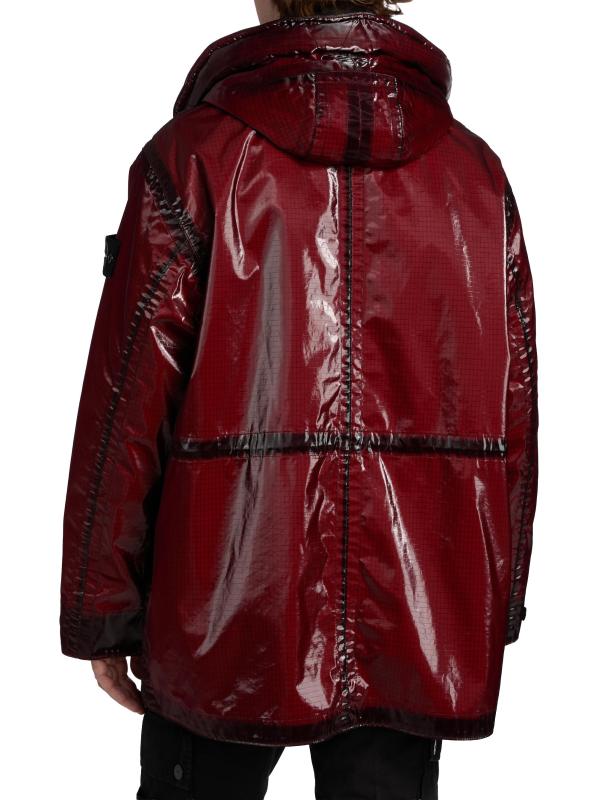 #4: معطف باركا قصير - عنابي اللون