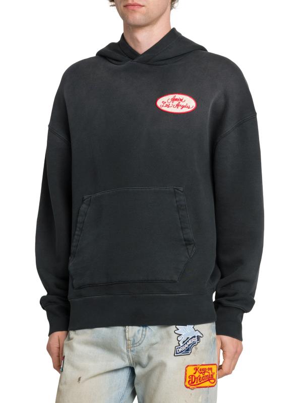 新作登場★【Amiri】 Station Patch オーバー サイズ パーカー Amiri - ステーション・パッチ・コットン・オーバーサイズ