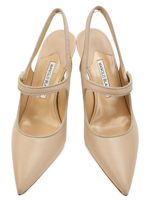 Manolo Blahnik - カンパリスリ90MMレザースリングバック