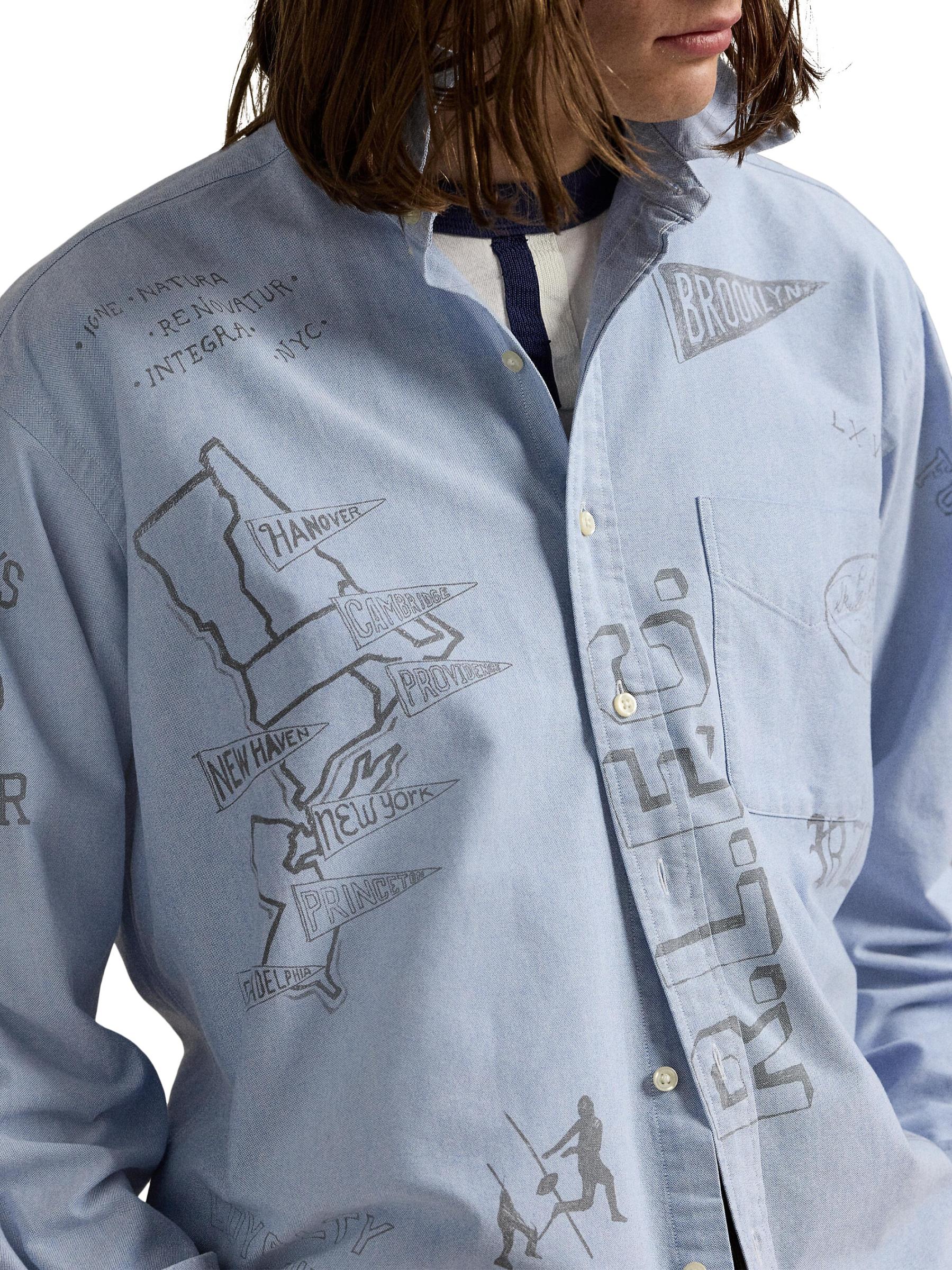 Shop Polo Ralph Lauren - Big Fit Linen-Cotton Oxford Shirt
