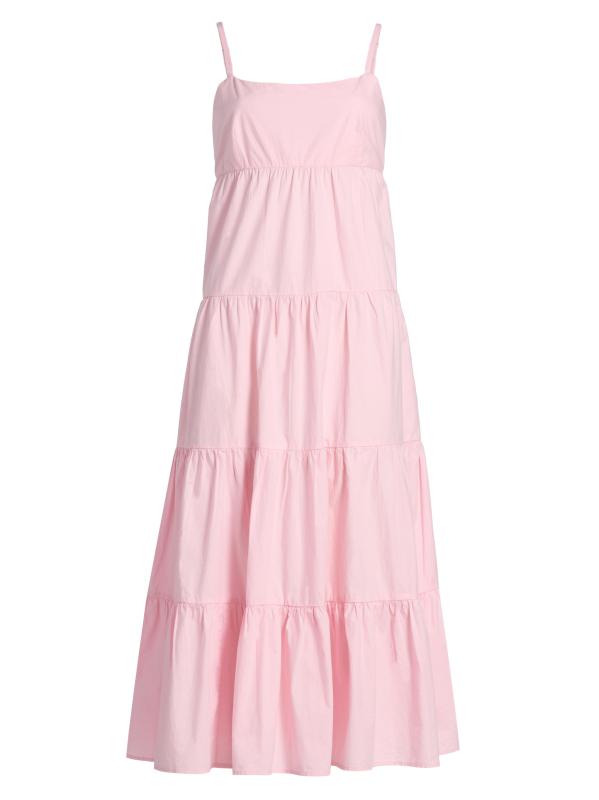 Hazel Cotton Tiered Midi-Dress