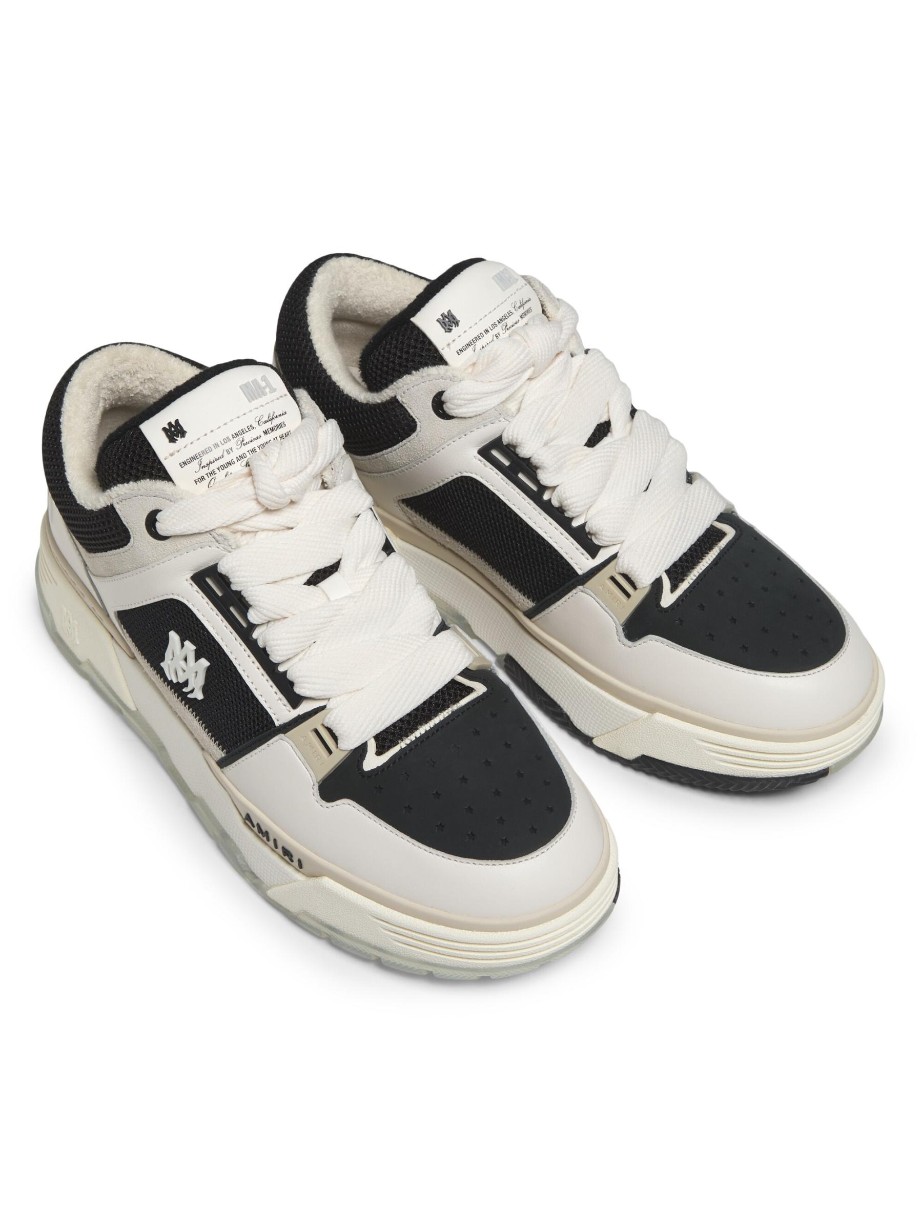 【送料&関税込】AMIRI Vasity Skel Sneaker AMIRI Skel Panelled Leather Sneakers | White | FARFETCH