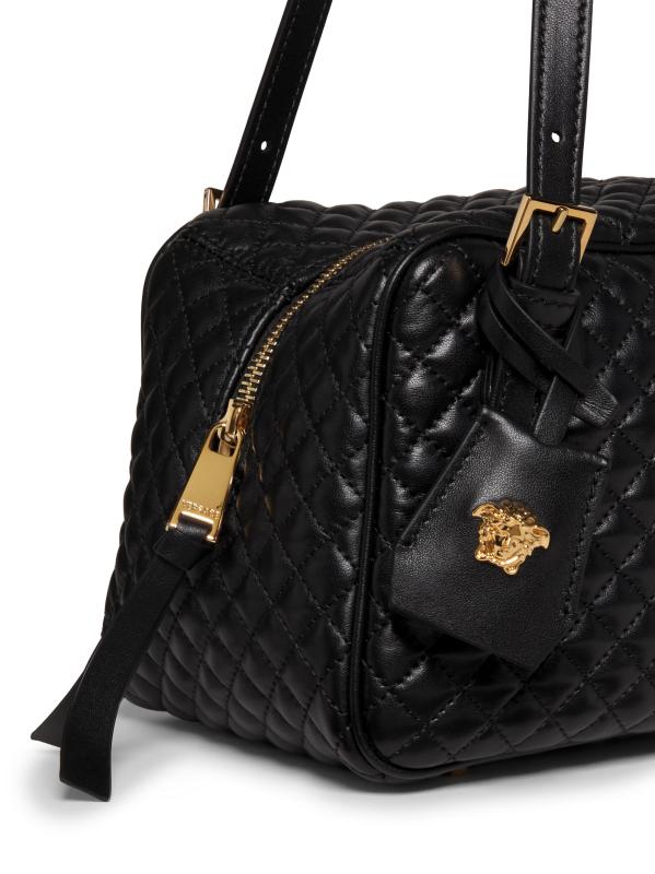 Versace★素敵！レザー キルティングバケットショルダーバッグ 楽天市場】ヴェルサーチ バッグ レディース VERSACE チェーン