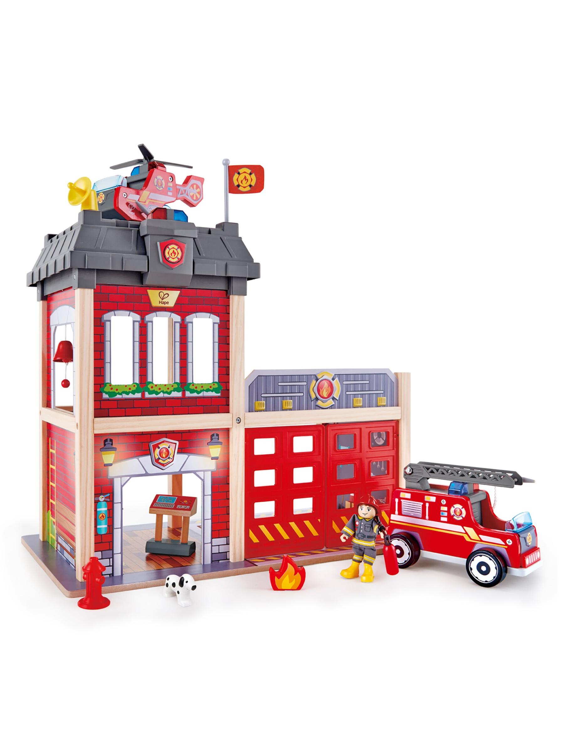 Hape Toys - 13ピース シティファイヤーステーション を