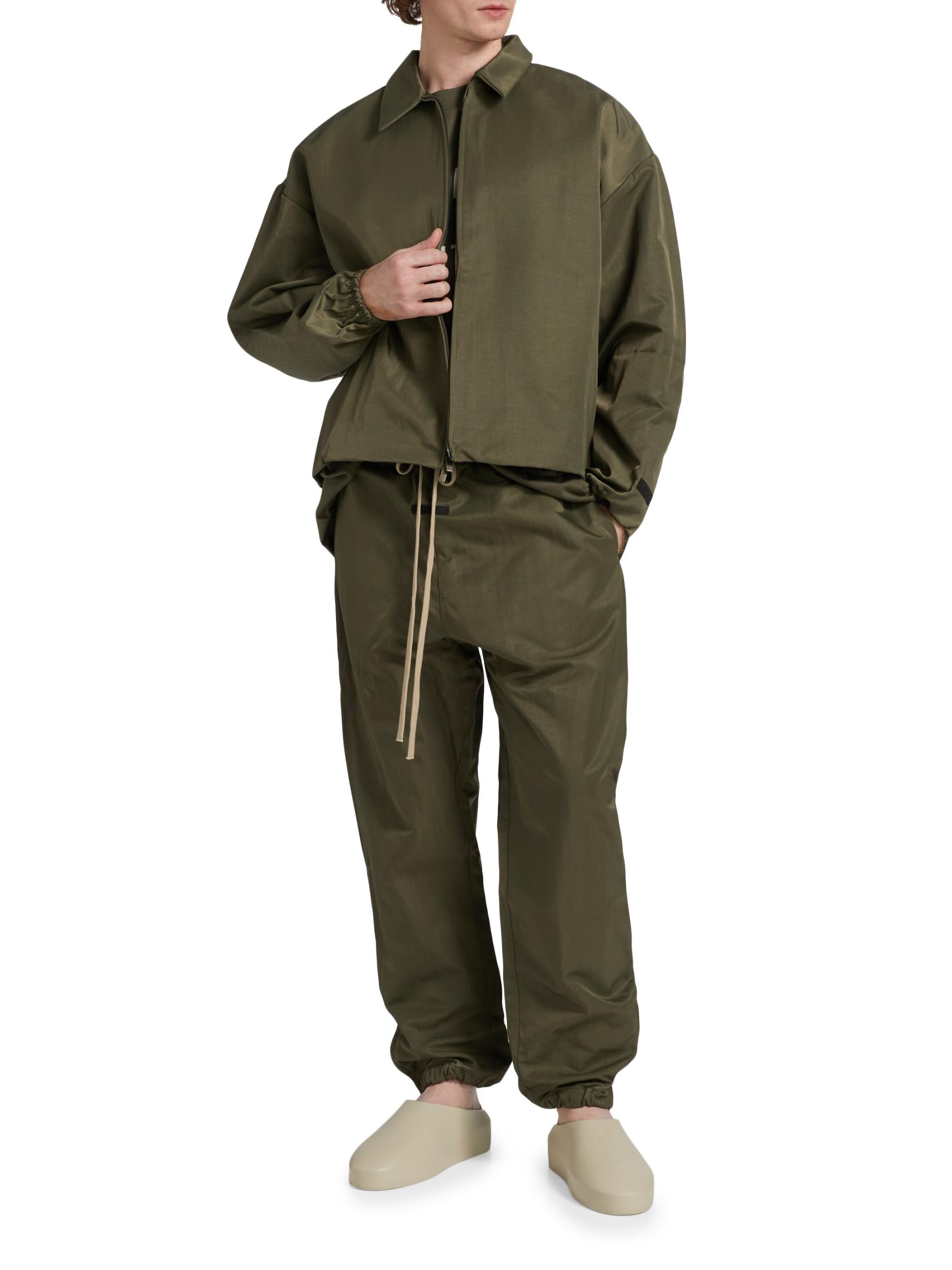 FOG ESSENTIALS ナイロントラッカージャケット L ミリタリー Fear of God Essentials - テクスチャード・ナイロン