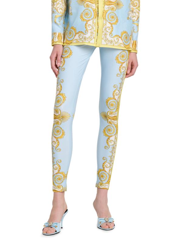 #2: بنطال باروكو فولارد - أزرق باستيل أصفر باهت