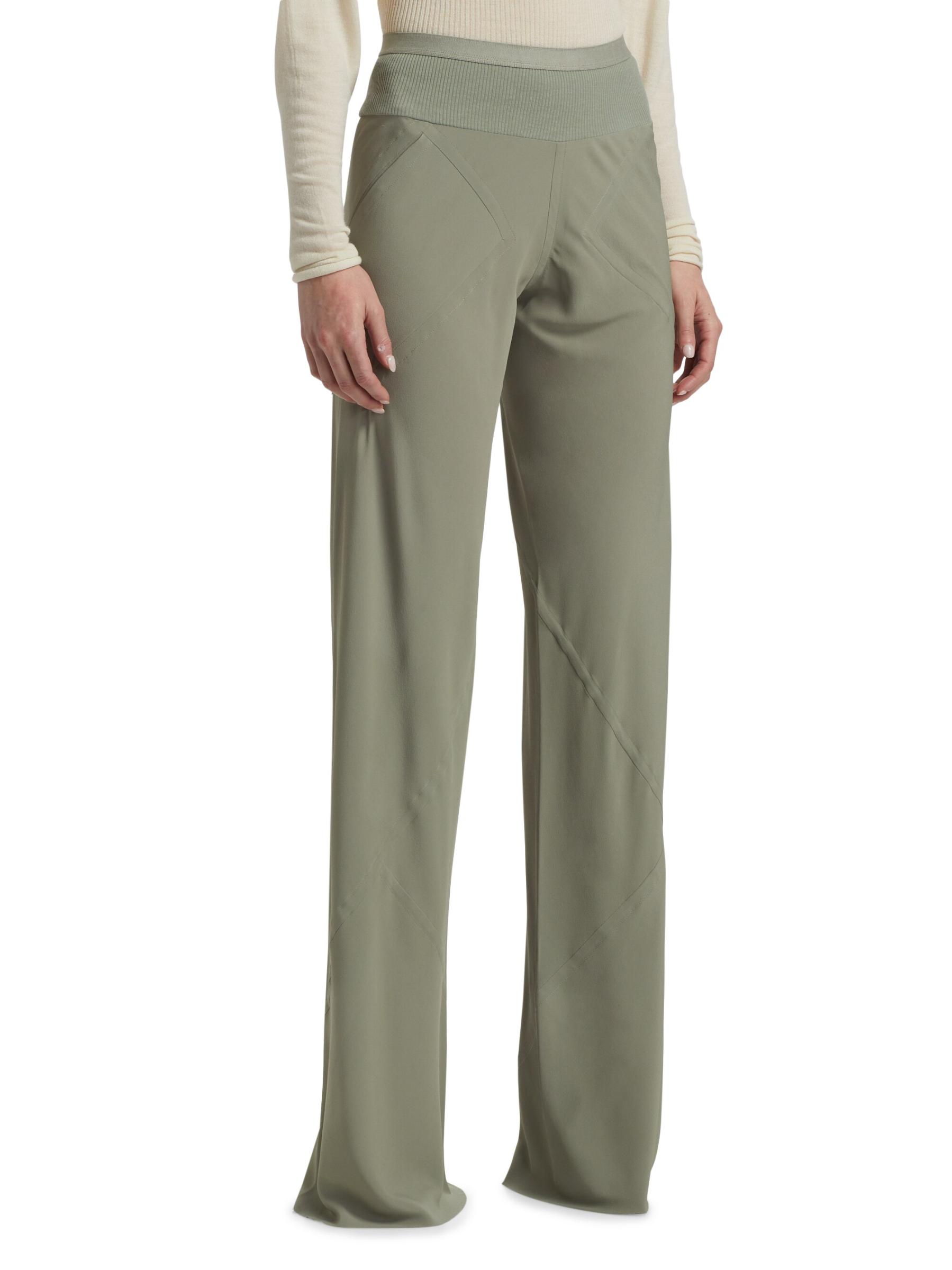 Shop Rick Owens - Bias Straight Mid-Rise Pants | Saks Fifth
