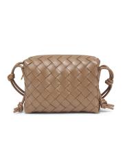 Shop Bottega Veneta - Mini Loop Leather Crossbody Bag | Saks