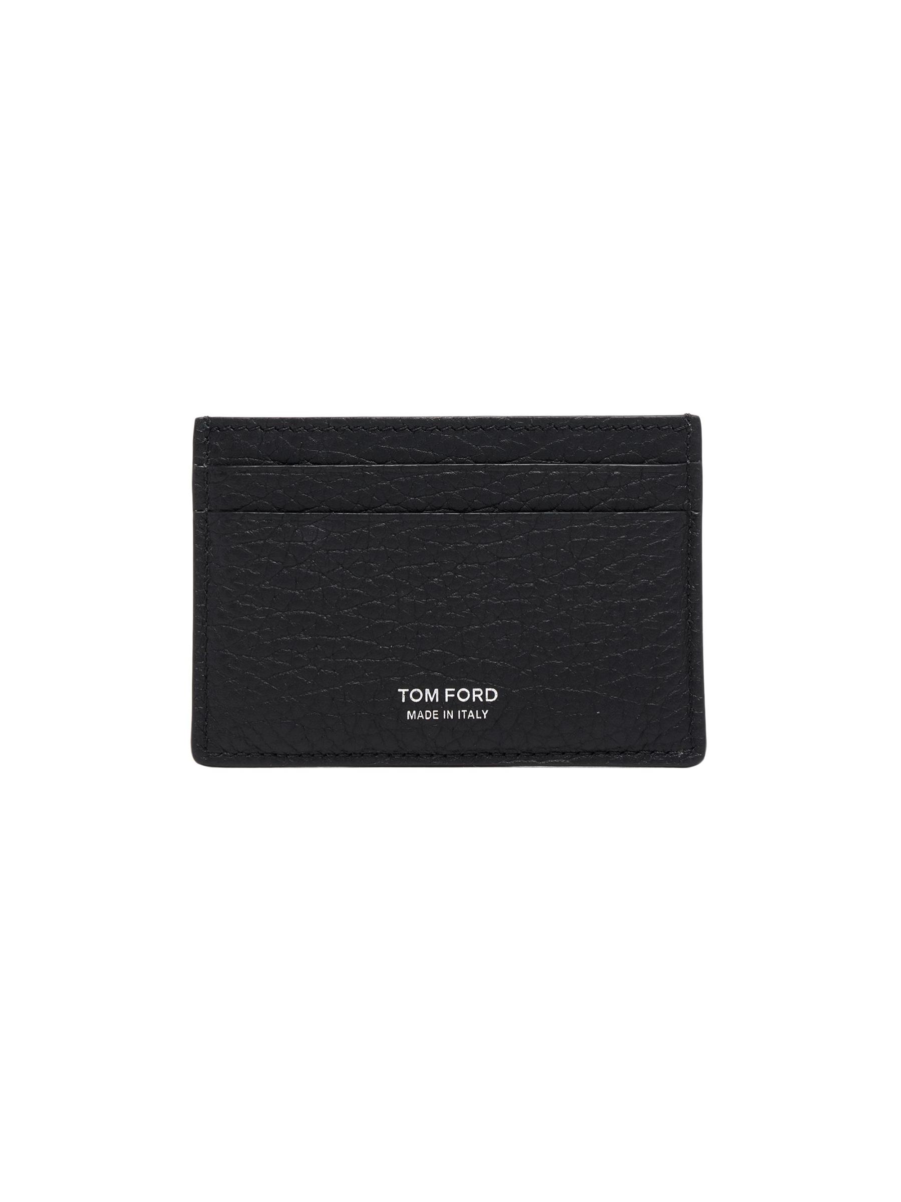 Shop Tom Ford - T Line Classic Leather Card Holder | Saks Shop Tom Ford - T Line Classic Leather Card Holder | Saks