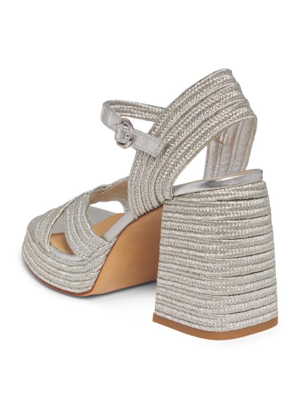 Castañer - ヴァレ メタリック エスパドリーユ サンダル をオンライン