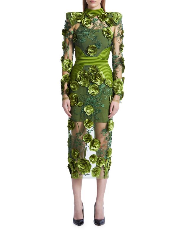 ADSB★(w) FLOWER LACE ATTACHED BOOTCUT★卓越した新作 Shop ZHIVAGO - Battle Lines Floral-Embellished Vendetta