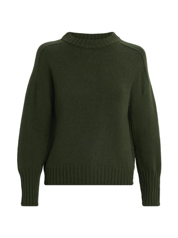 سترة الكشمير برقبة مستديرة