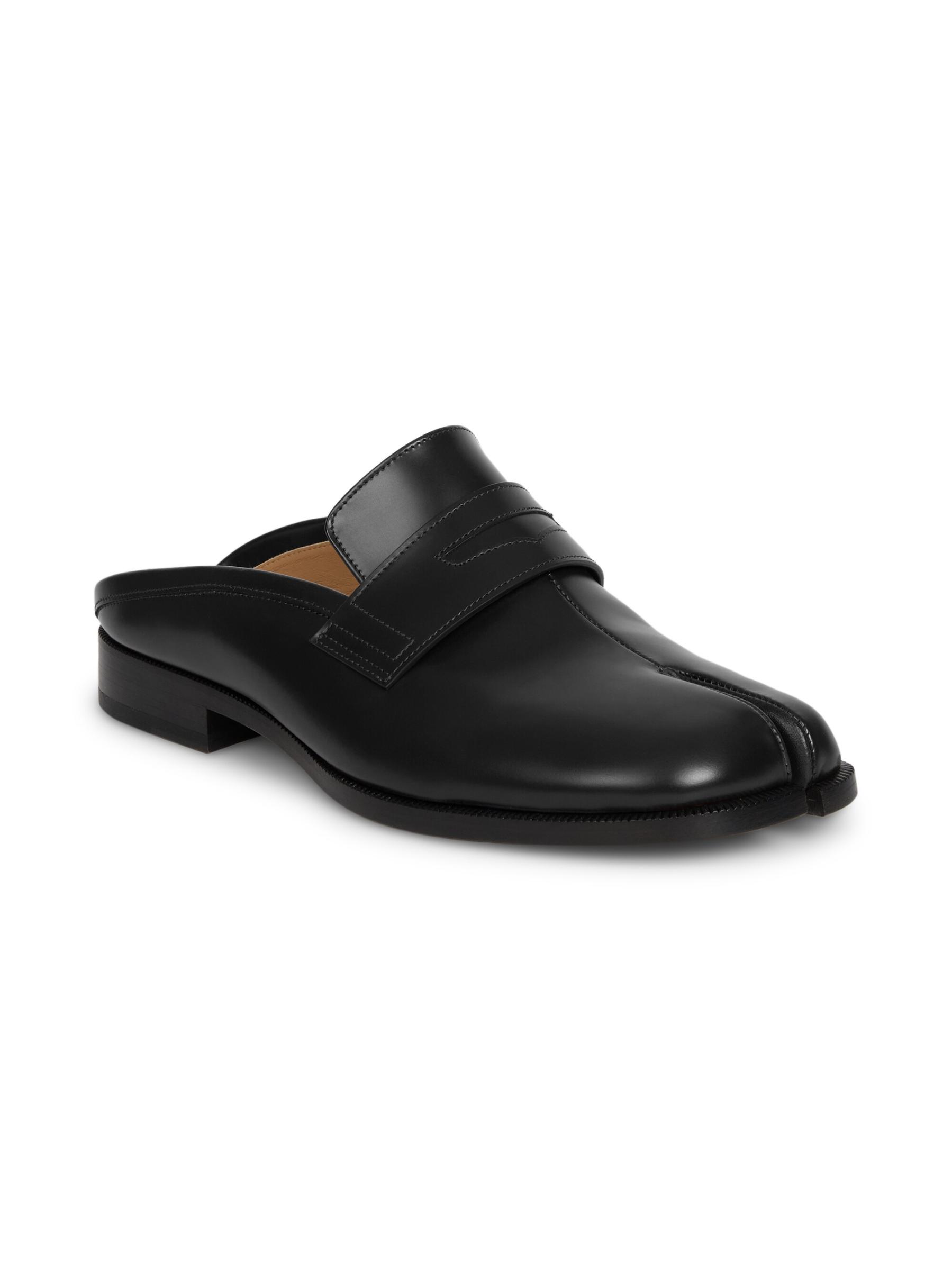 Shop Maison Margiela - Tabi Leather Slip-On Loafers | Saks