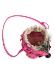 ◆LOEWE◆ポーラ・イビサ・レザー・トリム・フラワー・ピン LOEWE x Paula's Ibiza Leather-Trim Flower Pin | Harrods UK