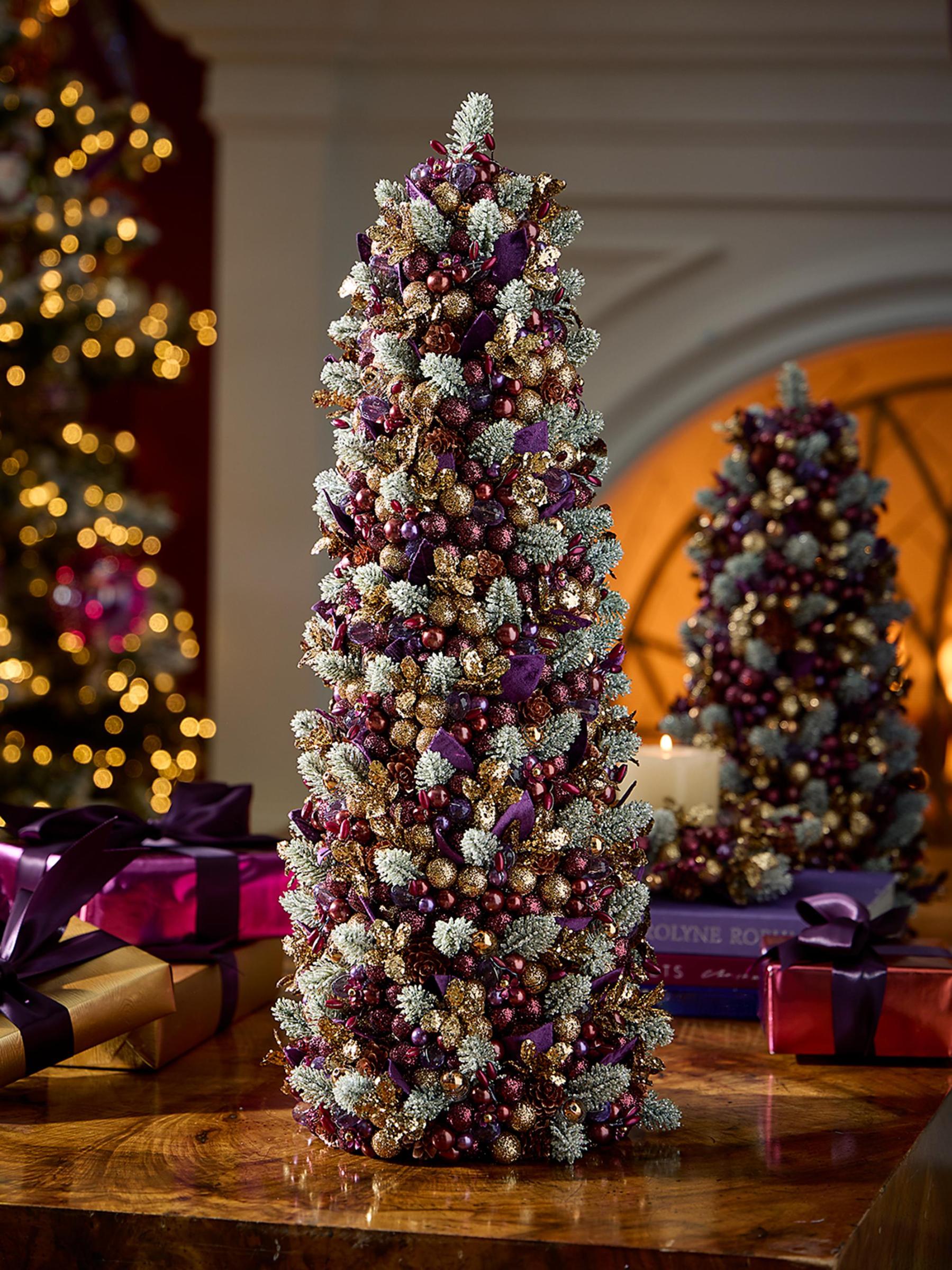 Shop Salzburg Creations - Frosted Plum Tabletop Faux Christmas Tree | Saks  Fifth Avenue Canada, image size:1799x2400