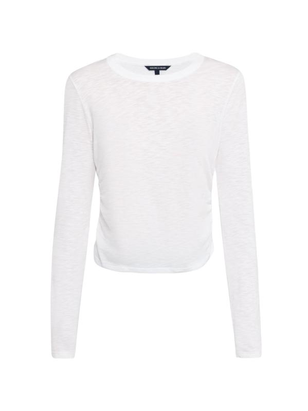 بلوزة كيشا محبوكة من القطن بأكمام طويلة