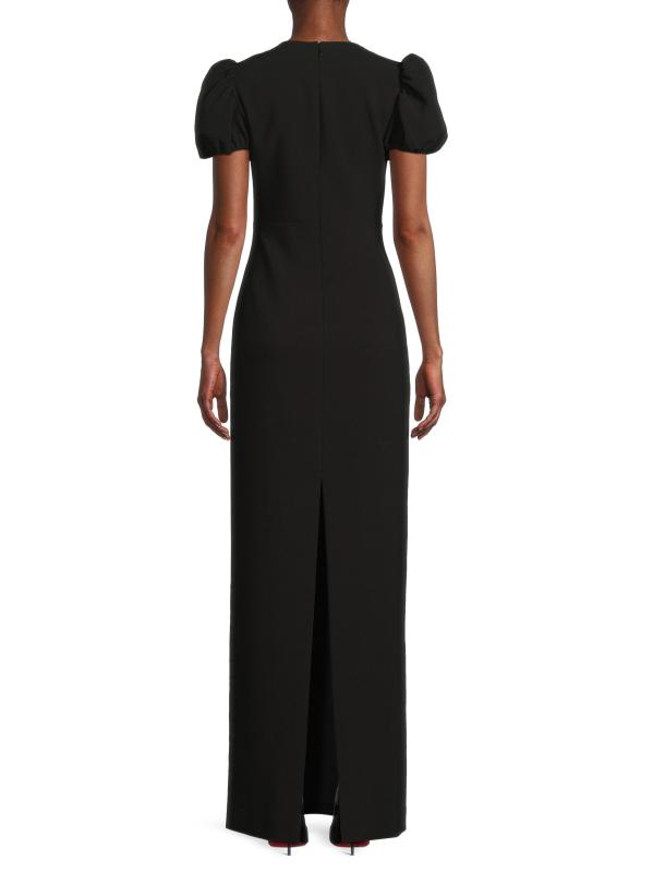 #4: فستان روزيت مزيّن بالكريستال من دروب 11 غريفين - أسود