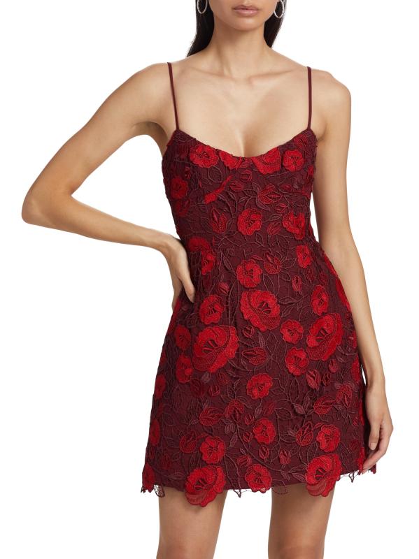 Shop ML Monique Lhuillier Arielle Metallic Lace Sleeveless