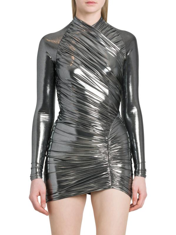 Shop Ferragamo - Laminated Body-Con Minidress | Saks Fifth