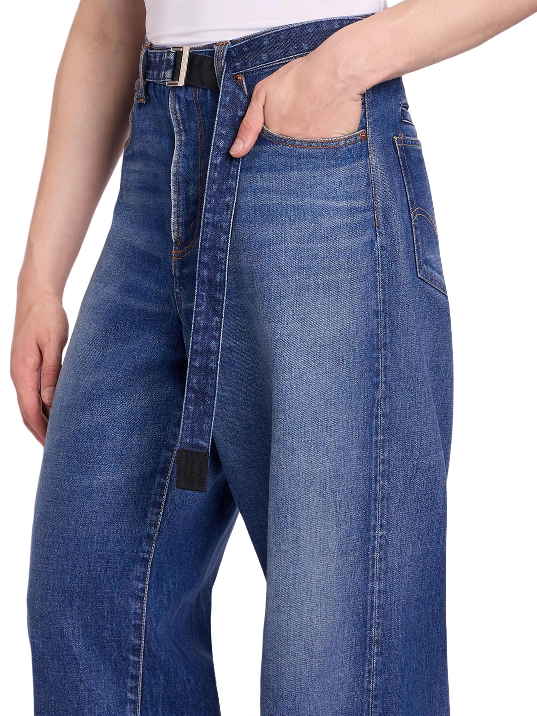 sacai×Levi's デニムパンツ 00新品 sacai x Levi's デニム パンツ ジーンズ ベルト付き