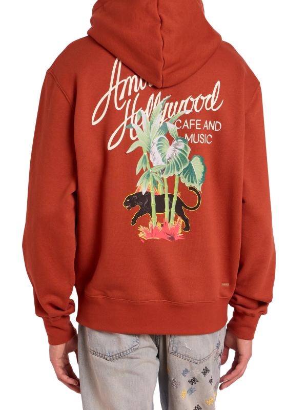 関税込★【AMIRI】ハリウッド・コットン・パーカー Amiri☆関税込☆ハリウッド ロゴ アップリケ コットン パーカー