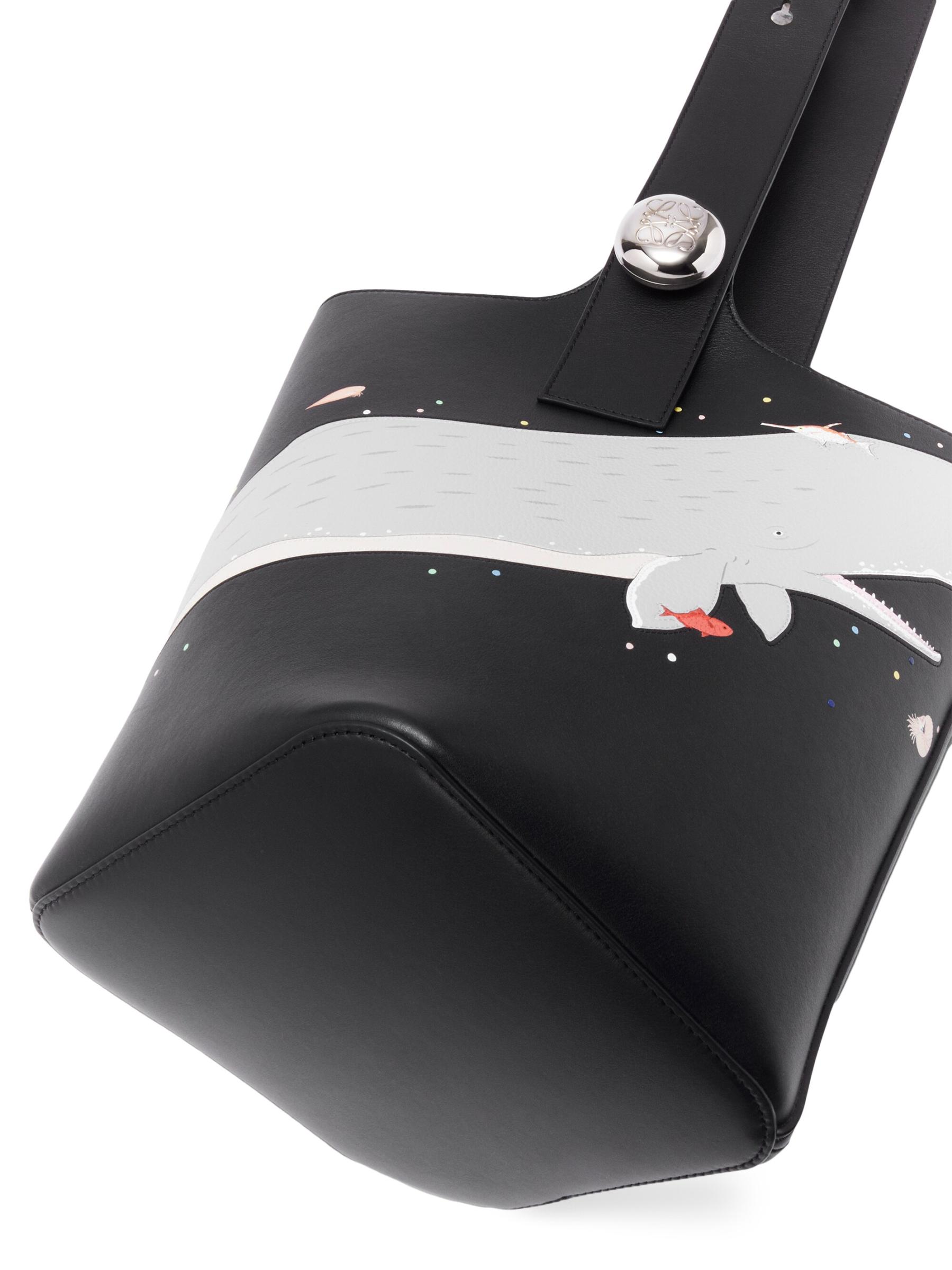 （コラボ）LOEWE×Suna Fujitaミニペブルレザーバケットバッグ ロエベのレザーグッズの新ライン「ペブル」のバケットバッグが