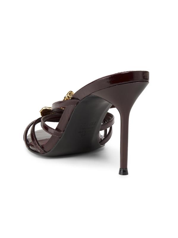 #3: بغال جلدية حاصلة على براءة اختراع من الزهور مقاس 90 مم - خشب القيقب