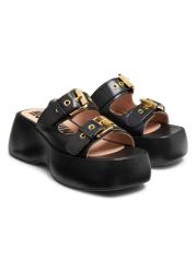 【関税&送料込】Moschino Sandal With Woven Buckle Moschino Sandal With Woven Buckle | italist