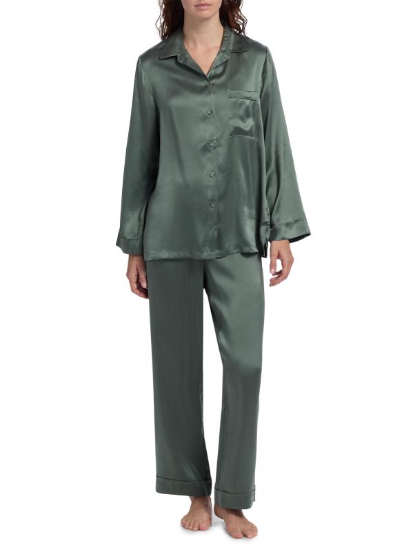 #2: بيجامة أودري سيلك - طحلب