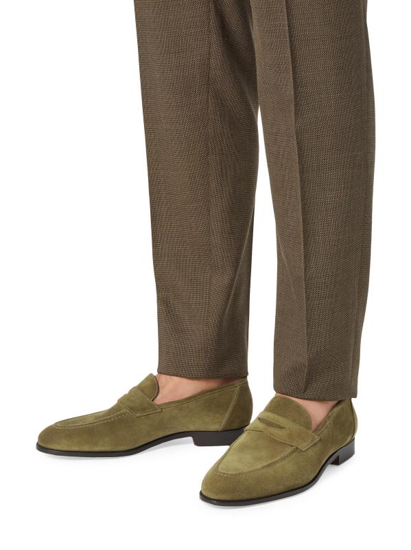 Shop Loro Piana - Sergio Walk Suede Loafers | Saks Fifth Avenue