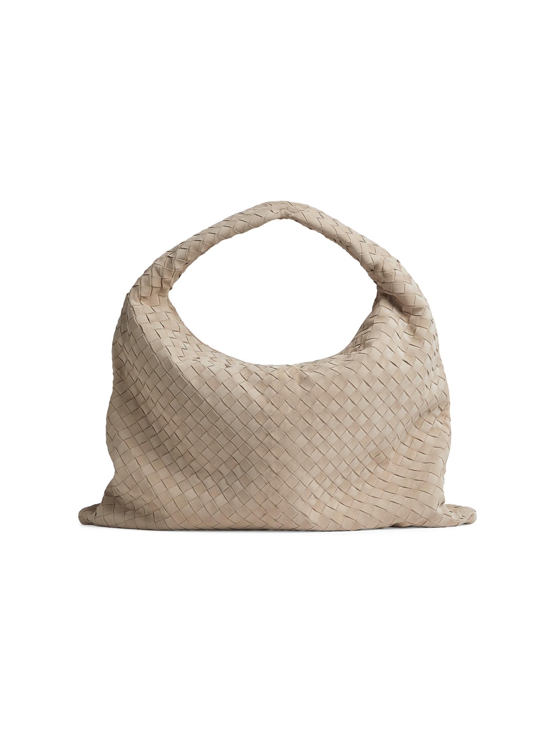 BOTTEGA VENETA Large Hop【関税送料込】 Shop Bottega Veneta - Large Hop Intrecciato Suede Hobo Bag