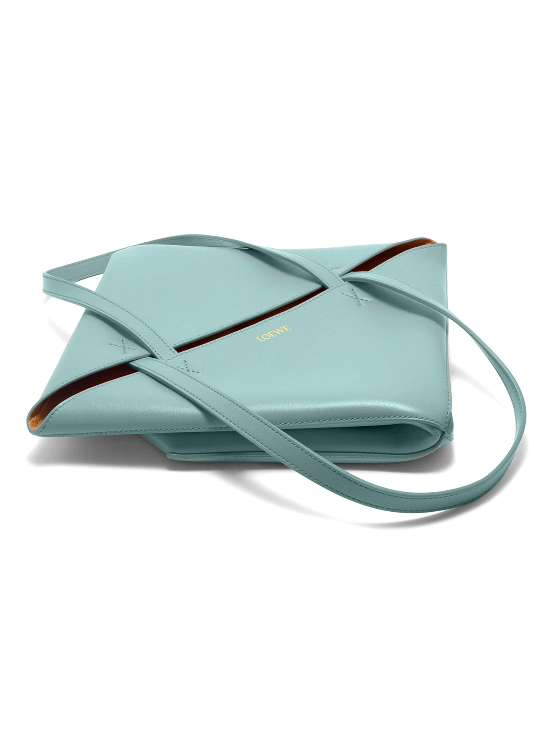 Loewe ロエベ パズル シャイニー・レザー・トートバッグ パズルフォルド トート （シャイニーカーフ） ブラック - LOEWE