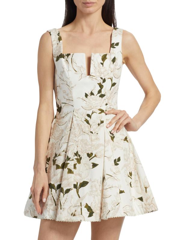 #2: فستان جاردينيا قصير مطوي - متعدد الألوان