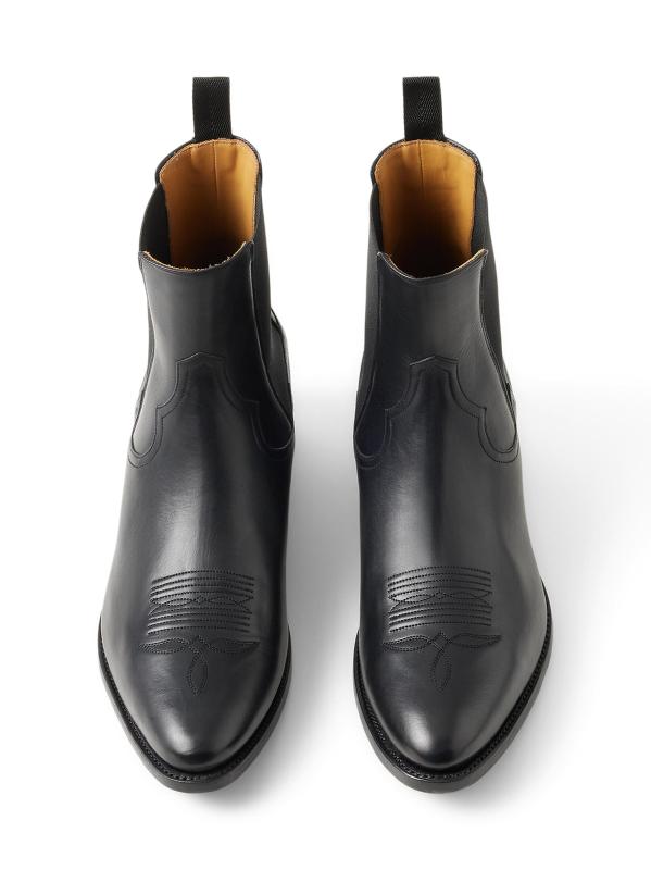 #4: أحذية تشيلسي الغربية - أسود