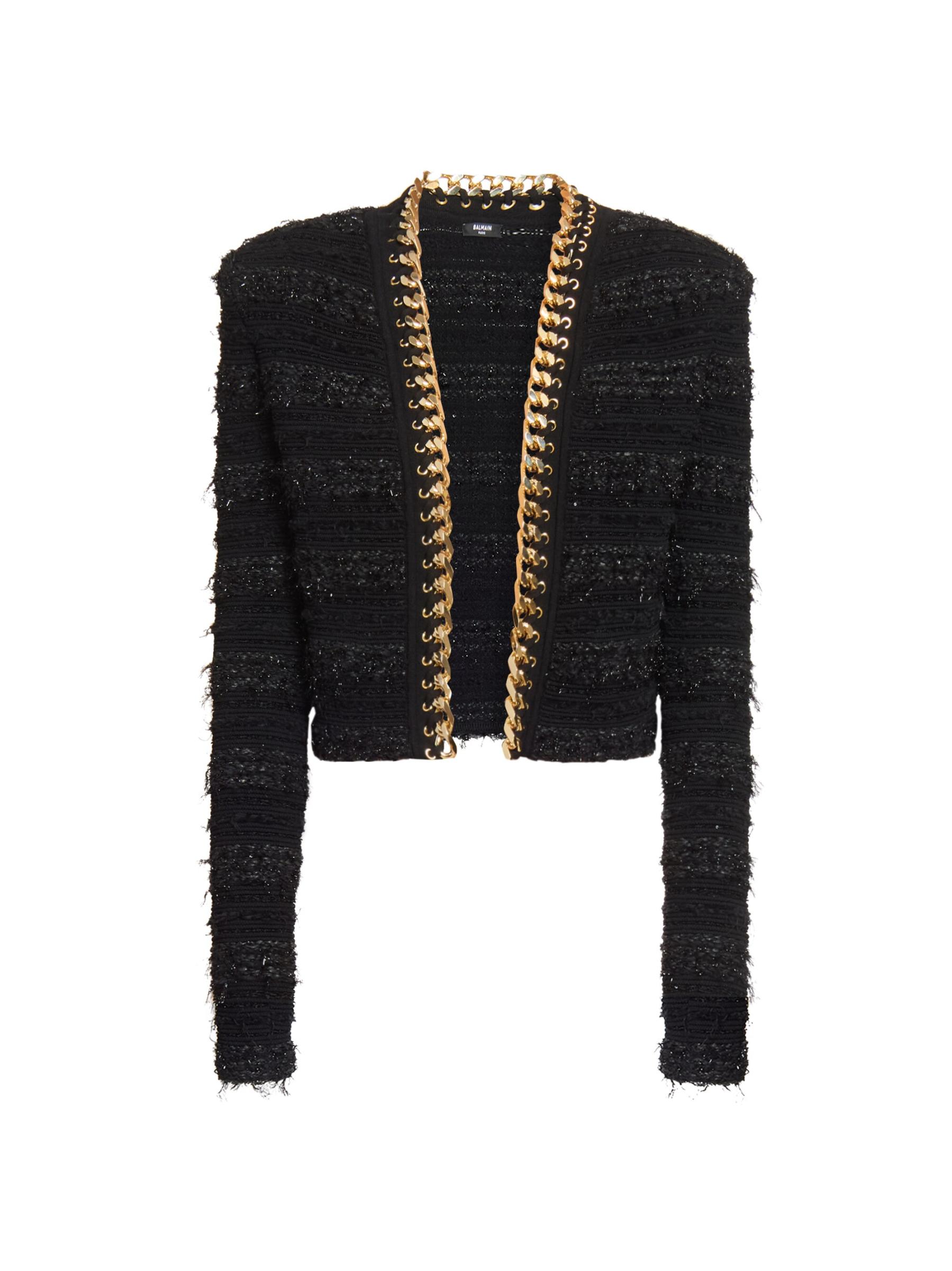 【送料&関税込】Balmain Wool Crepe Open Jacket BALMAIN Two-tone wool-crepe blazer | NET-A-PORTER